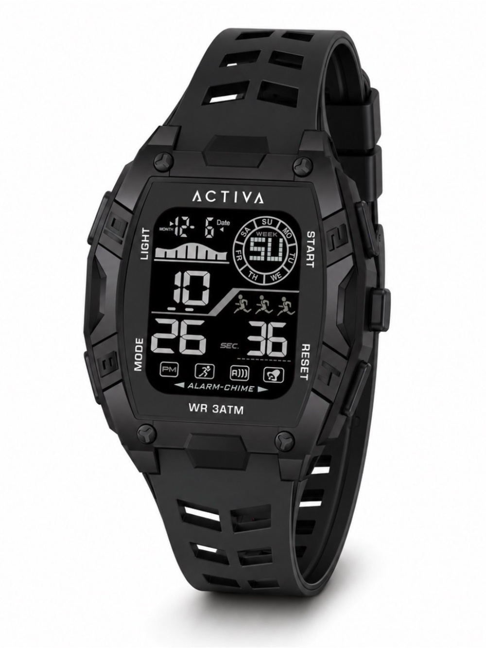 Activa X Invicta Digital Watch - 46 mm, Black (New in Box)